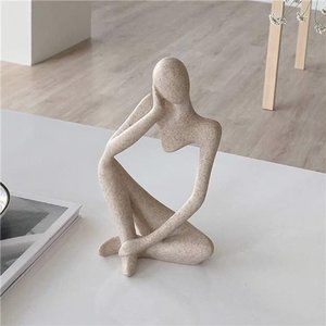 Thinker Statues and Sculptures Sandstone Resin Thinker Statue Ornaments Abstract